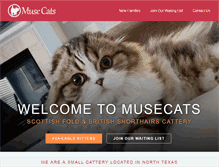 Tablet Screenshot of musecats.com